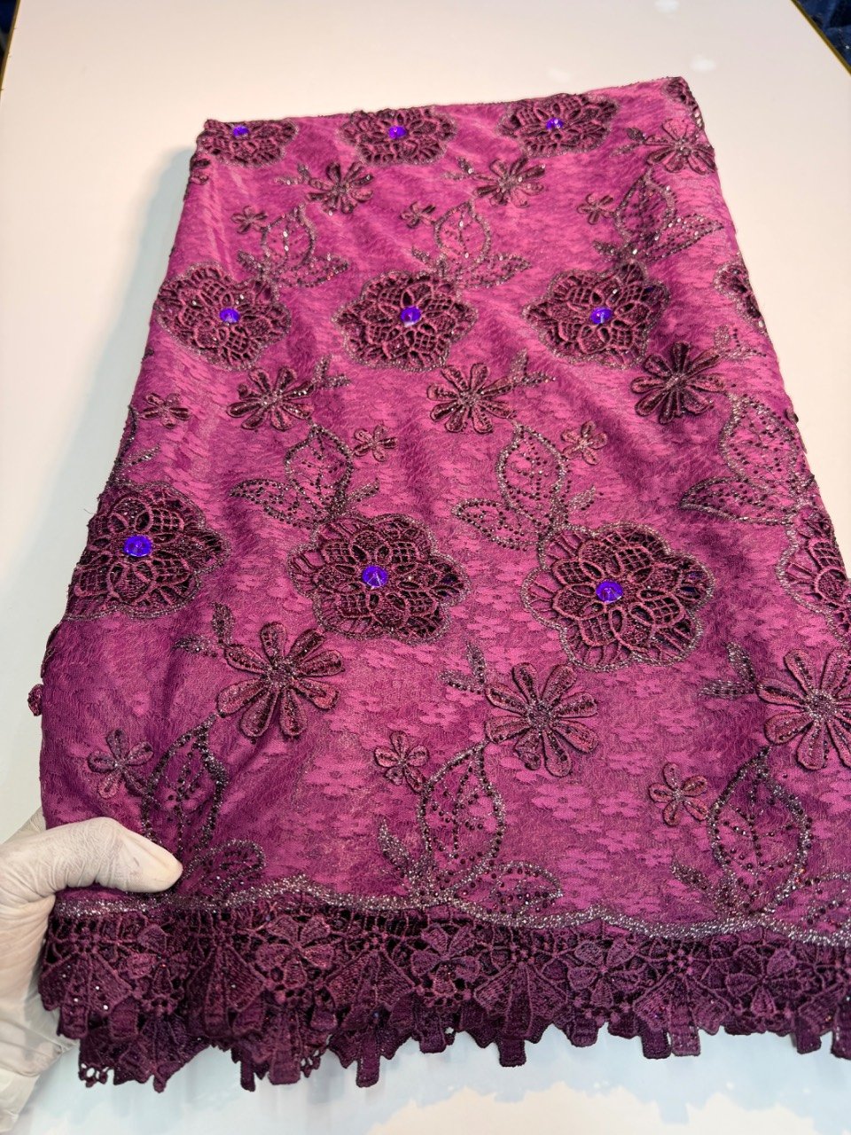 Chiffon perles